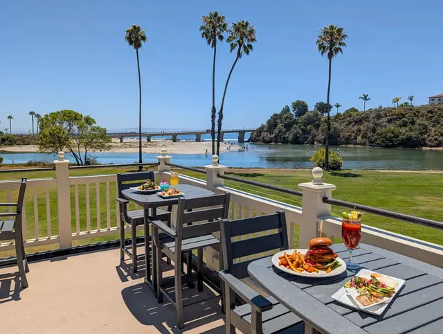 Clubhouse patio overlooking the San Luis Obispo Creek estuary