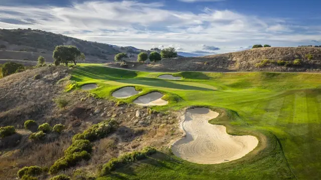 Bunkers carved into the hillside at Cinnabar Hills
