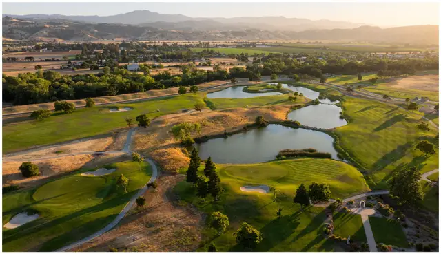 Aerial view of the lakes and the Santa Clara Valley