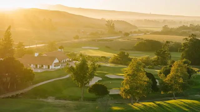 Golden-hour view over La Purisima and the Lompoc hills