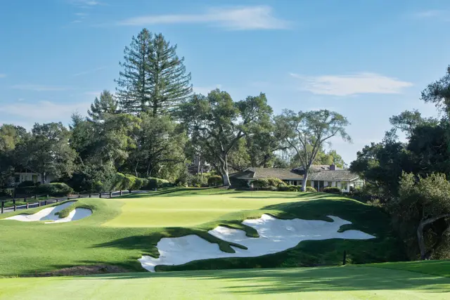 Alister MacKenzie bunkering in front of a Pasatiempo green