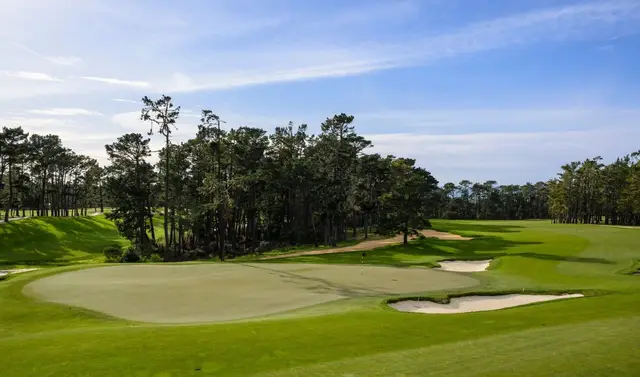 Pine-framed green at Poppy Hills