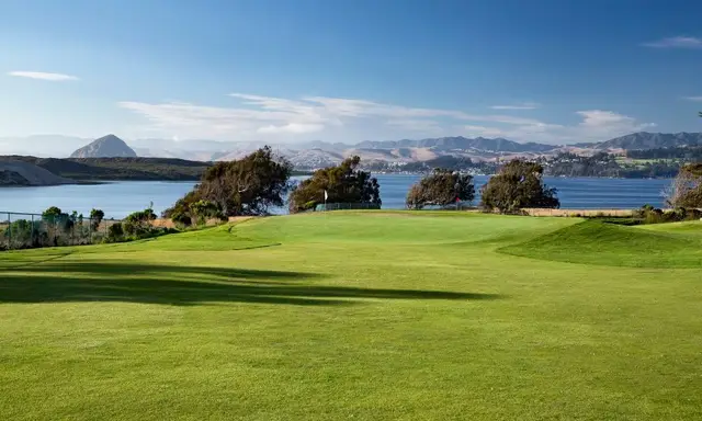 Green overlooking the bay and Morro Rock