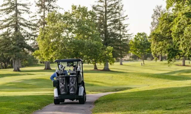 Cart path through the trees at Silverado