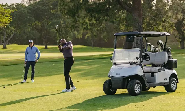 Golfers on a fairway at Silverado